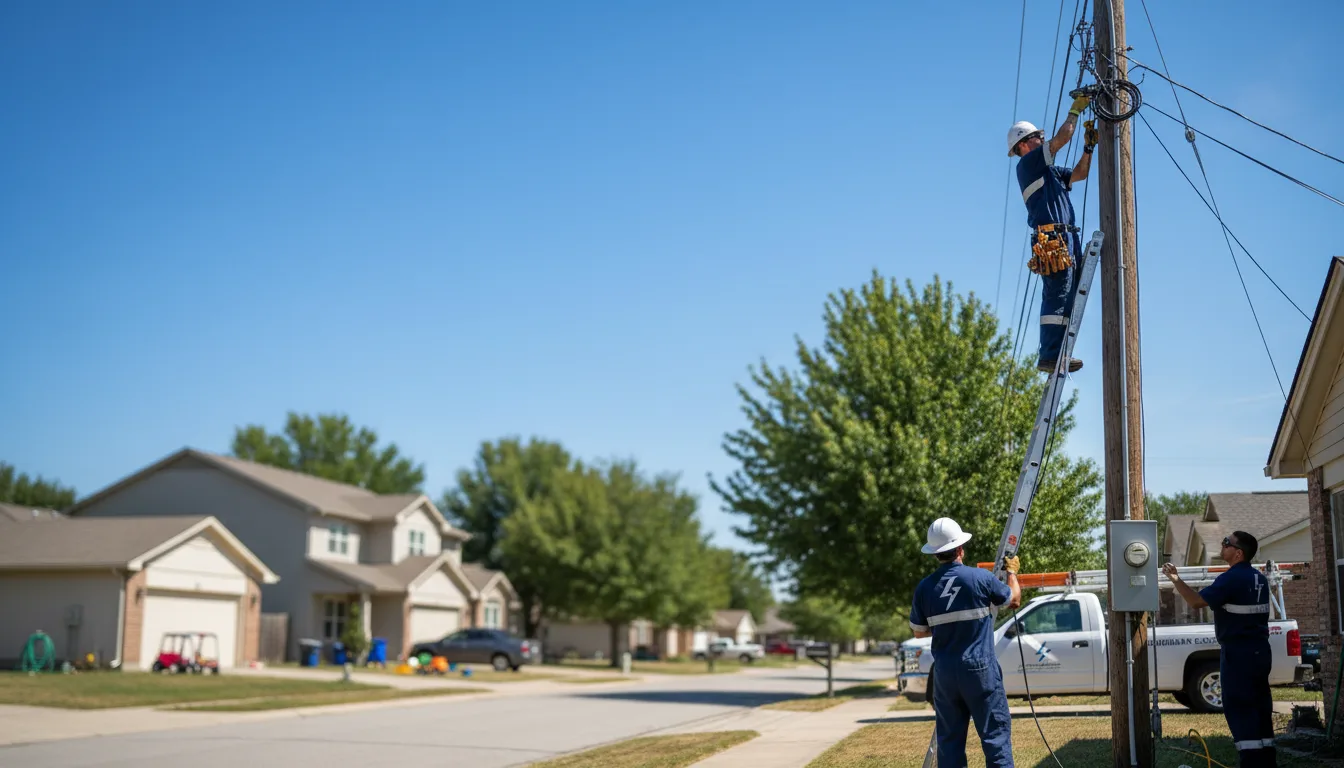 Residential electrician providing installation services in Villa Maria, PA